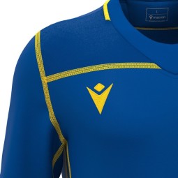 CAMISETA DE RUGBY PERIDOT COLOR AZUL Y AMARILLO
