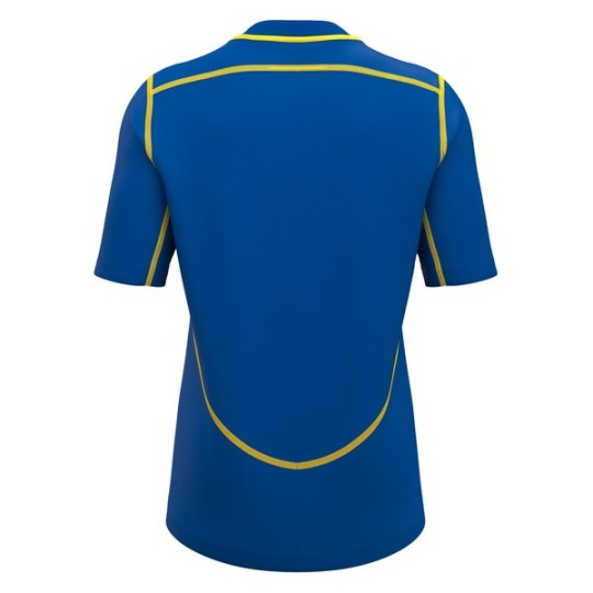 CAMISETA DE RUGBY PERIDOT COLOR AZUL Y AMARILLO