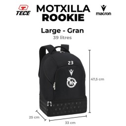 MOTXILLA MACRON CH VILAMAJOR COLOR NEGRE + NOM A LA NANSA