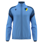 JAQUETA DE XANDALL MACRON FC VILABLAREIX ODIN COLOR BLAU CEL I MARÍ