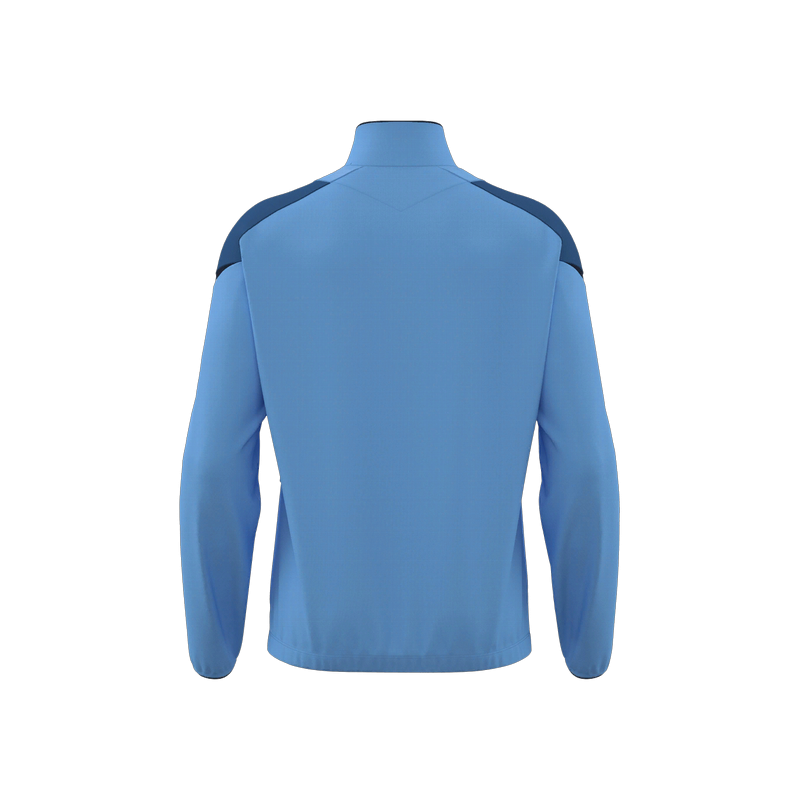 JAQUETA DE XANDALL MACRON FC VILABLAREIX ODIN COLOR BLAU CEL I MARÍ