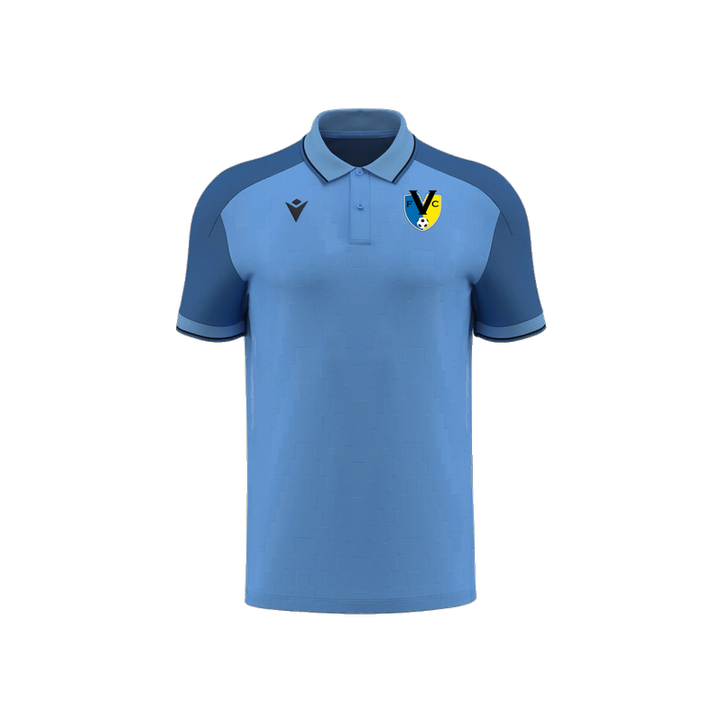 POLO MACRON FC VILABLAREIX ECHOES COLOR BLAU CEL I BLAU MARÍ