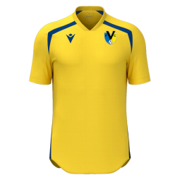 SAMARRETA D'ENTRENADOR FC VILABLAREIX MACRON WYRM COLOR GROC/BLAU ROYAL