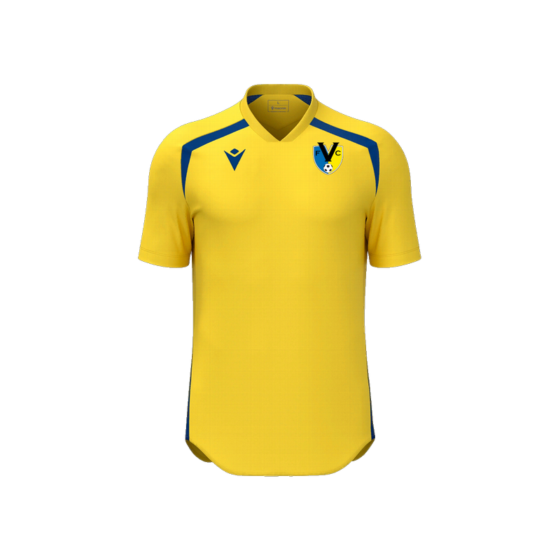SAMARRETA D'ENTRENADOR FC VILABLAREIX MACRON WYRM COLOR GROC/BLAU ROYAL