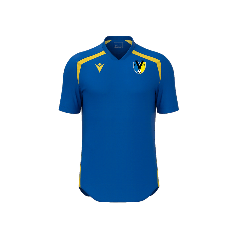 SAMARRETA D'ENTRENAMENT FC VILABLAREIX MACRON WYRM COLOR BLAU ROYAL/GROC