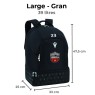 MOCHILA GRANDE MACRON ROOKIE COLOR NEGRA