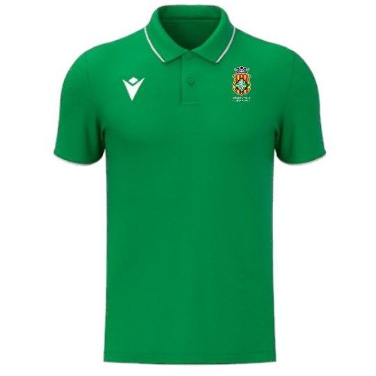 POLO MACRON BASE DRACO HERO CH CERDANYOLA COLOR VERD/BLANC