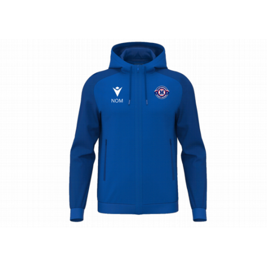 CHAQUETA CON CAPUCHA MACRON CHRONOS COLOR AZUL REAL
