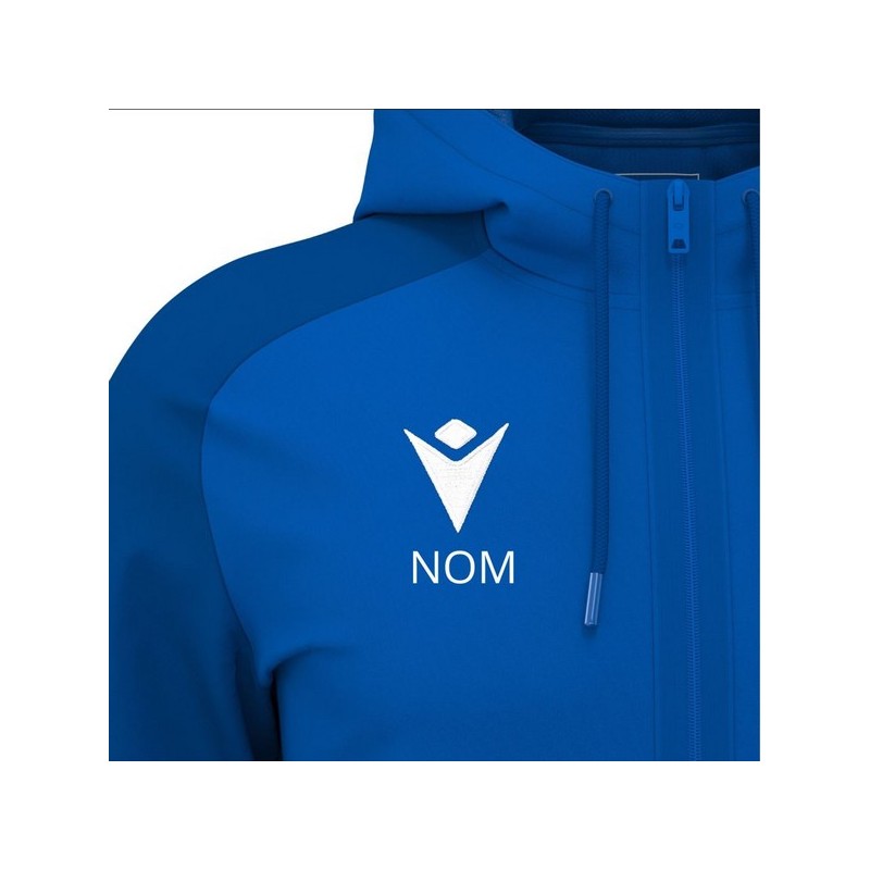CHAQUETA CON CAPUCHA MACRON CHRONOS COLOR AZUL REAL