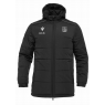 ANORAK LARGO MACRON GYOR ACOLCHADO CON CAPUCHA COLOR NEGRO