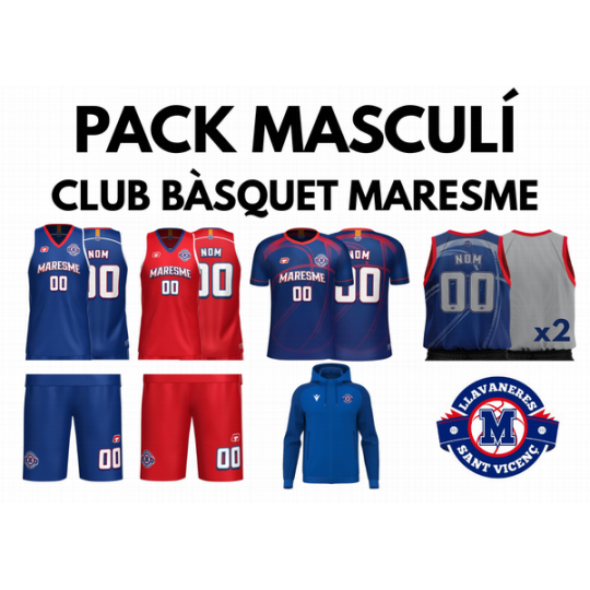 PACK MASCULÍ CLUB BÀSQUET MARESME 3 VILES