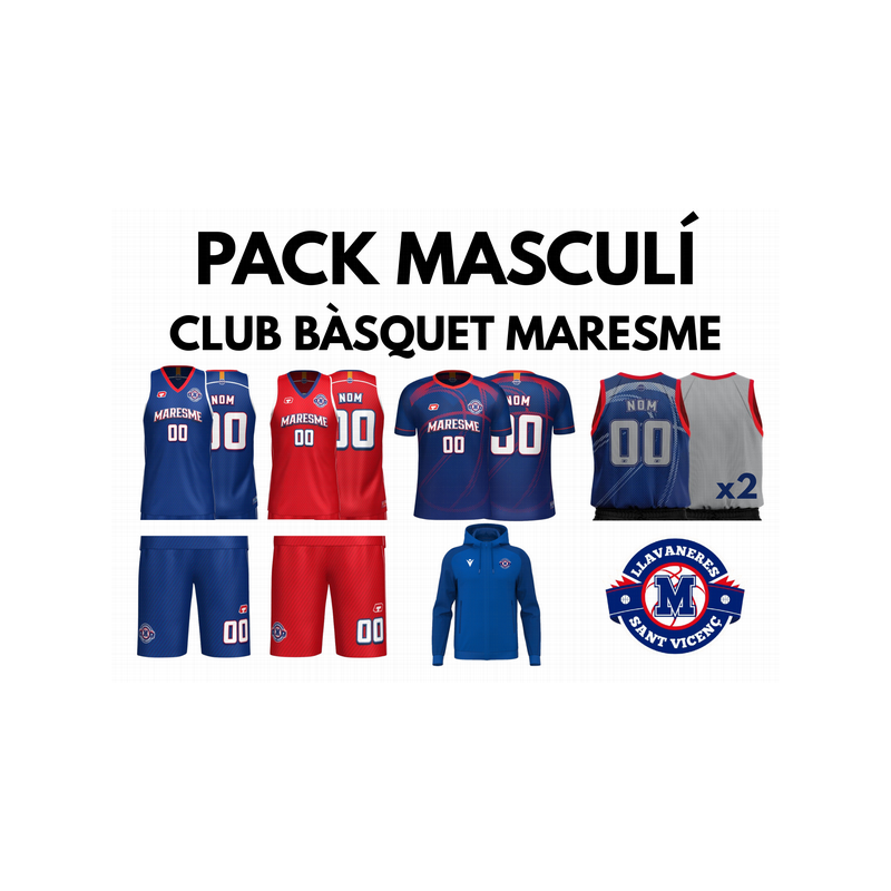 PACK MASCULÍ CLUB BÀSQUET MARESME 3 VILES