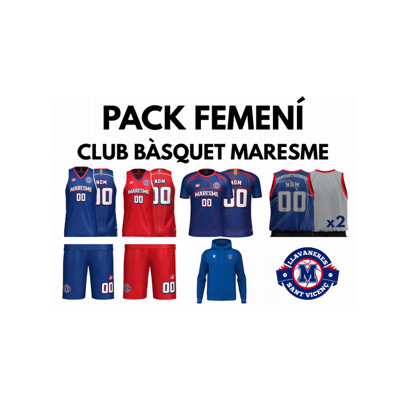PACK FEMENÍ CLUB BÀSQUET MARESME 3 VILES