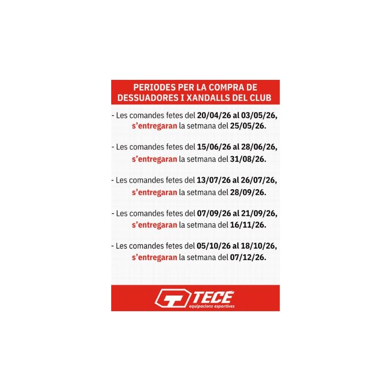 SUDADERA JUGADOR CB TORELLÓ