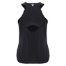 CAMISETA DE PÁDEL FEMENINA MACRON ICON CLOVIA NEGRA