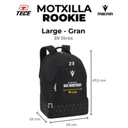 MOTXILLA MACRON ROOKIE NEGRE HANDBOL BAIX MONTSENY