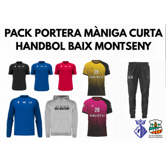 PACK PORTERA MANIGA CURTA HANDBOL BAIX MONTSENY FEMENÍ