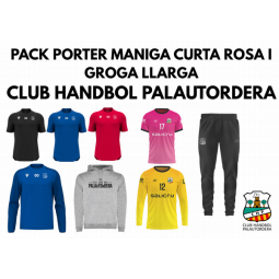 PACK PORTER MÀNIGA CURTA ROSA I GROGA LLARGA CH PALAUTORDERA MASCULÍ