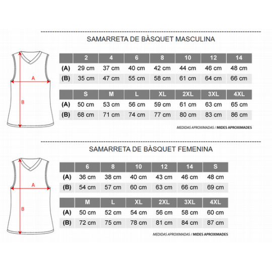GUIA TALLES SAMARRETES TC