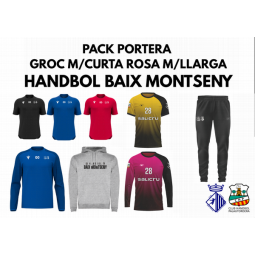 PACK PORTERA SAMARRETA GROGA MCURTA ROSA MLLARGA DBOL BAIX MONTSENY FEMENÍ