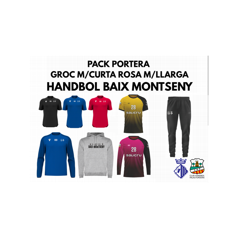 PACK PORTERA MANIGA CURTA HANDBOL BAIX MONTSENY FEMENÍ