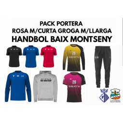 PACK PORTERA SAMARRETA ROSA MCURTA GROC MLLARGA DBOL BAIX MONTSENY FEMENÍ