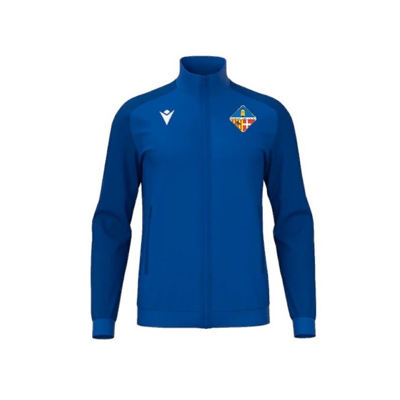 JAQUETA DE XANDALL MACRON AMB CREMALLERA ANUBIS COLOR BLAU ROYAL