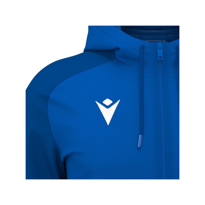 JAQUETA AMB CAPUTXA CP SANT CELONI MACRON CHRONOS BLAU ROYAL