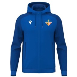 JAQUETA AMB CAPUTXA MACRON CHRONOS BLAU ROYAL