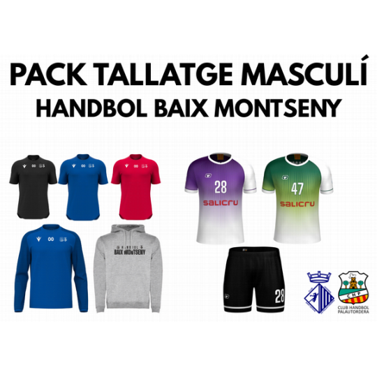 PACK HANDBOL BAIX MONTSENY TALLATGE MASCULÍ