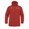 ANORAK LARGO MACRON GYOR ACOLCHADO CON CAPUCHA COLOR ROJO