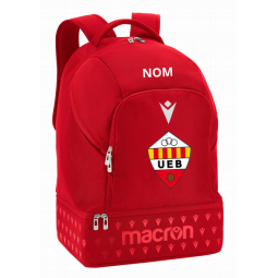 MOTXILLA ROOKIE MACRON UE BREDA COLOR VERMELLA AMB NOM