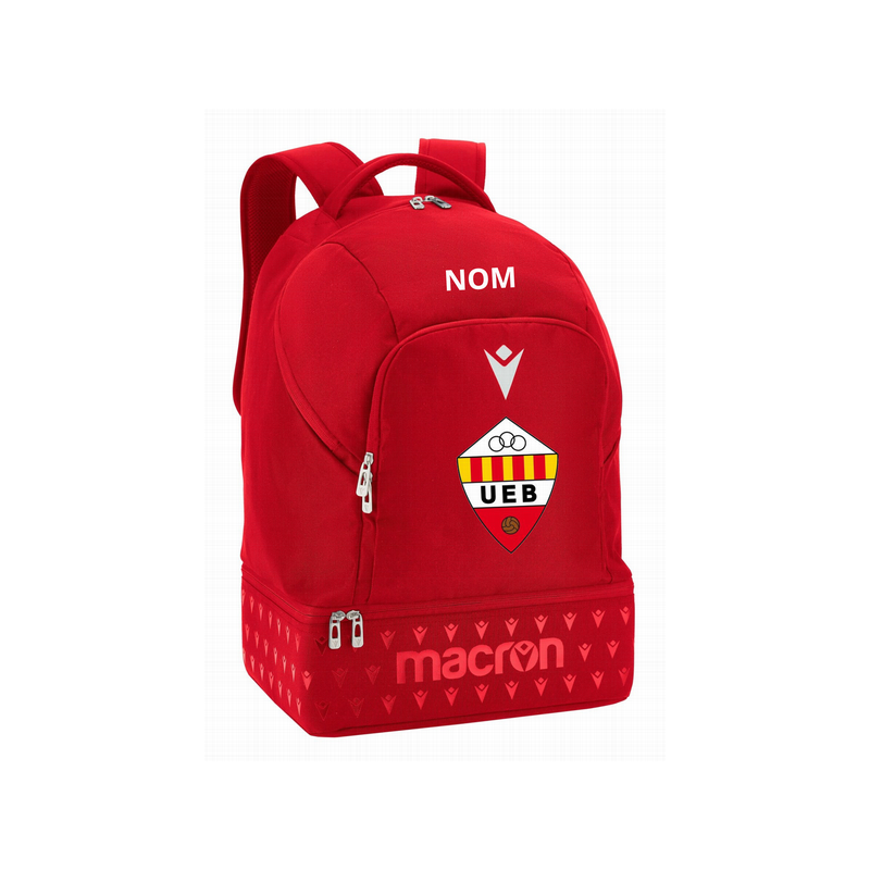 MOTXILLA ROOKIE MACRON UE BREDA COLOR VERMELLA AMB NOM