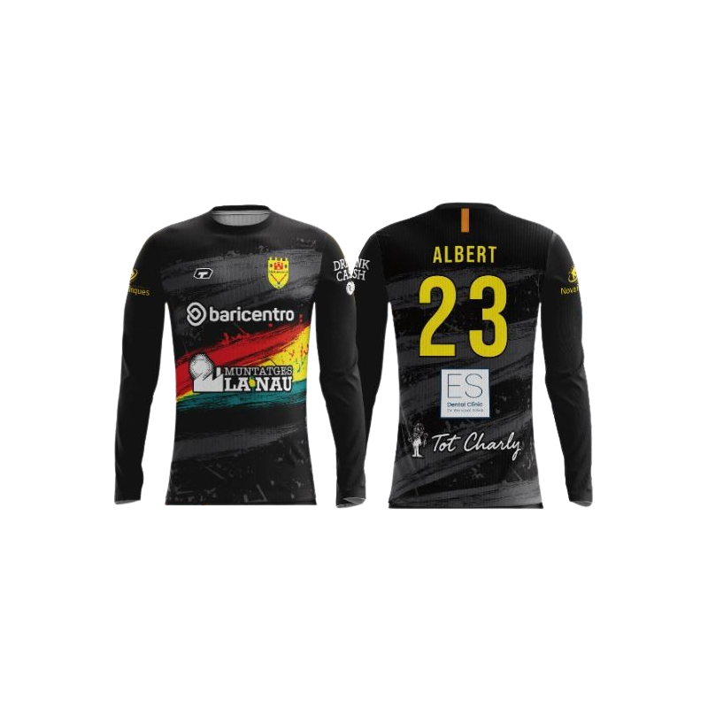 CAMISETA DE PORTERO NEGRA UEH BARBERÀ