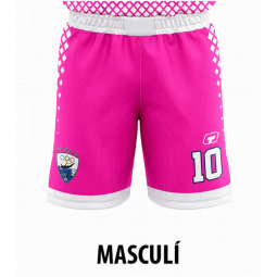 PANTALÓN DE JUEGO MASCULINO 2A EQUIPACIÓN ROSA BÀSQUET FD CASSANENC