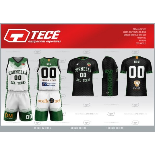 CAMISETA DE CALENTAMIENTO CB VALL DEL TERRI