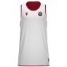 SAMARRETA BÀSQUET FEMENINA MACRON BC TORROELLA REVERSIBLE  F500 COLOR VERMELL/BLANC