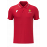 POLO TÈCNIC GEIEG BILLAR MACRON DRACO HERO COLOR VERMELL/BLANC + ESCUT