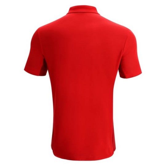 POLO DE COTÓ MACRON GEIEG DE BILLAR CLARINET COLOR VERMELL