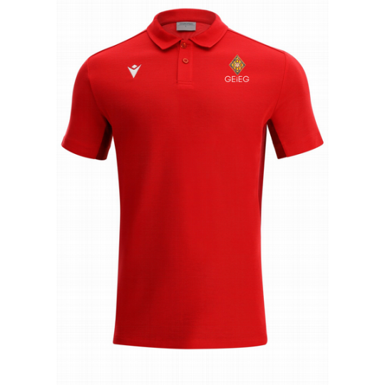 POLO DE COTÓ MACRON GEIEG DE BILLAR CLARINET COLOR VERMELL