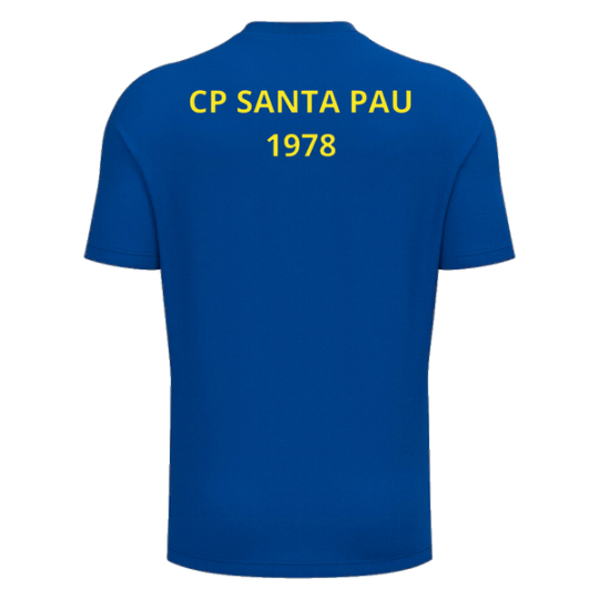 SAMARRETA BLAU ROYAL RIGEL HERO MACRON CP SANTA PAU MACRON+ ESCUT DTF + LLETRES DTF