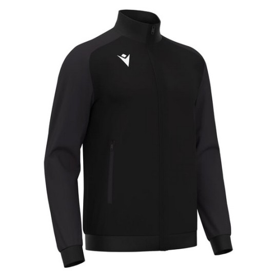CHAQUETA DE CHANDALL MACRON AMB CREMALLERA ANUBIS COLOR NEGRO