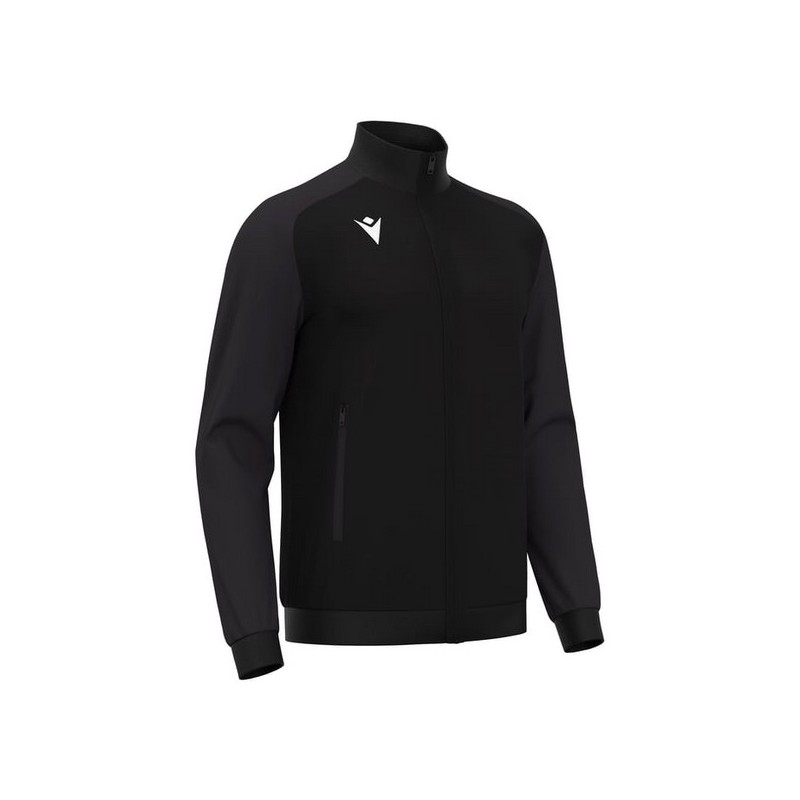 JAQUETA XANDALL ENTRENADOR MACRON ANUBIS NEGRE LA GARRIGA + ESCUT 3D