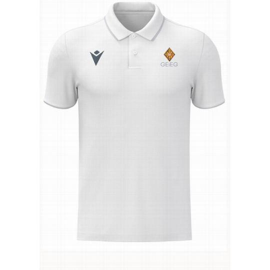 POLO MACRON DRACO HERO COLOR BLANC/GRIS
