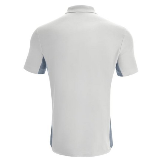 POLO COTÓ GEIEG BILLAR MACRON CLARINET COLOR BLANC/PLATEJAT + ESCUT