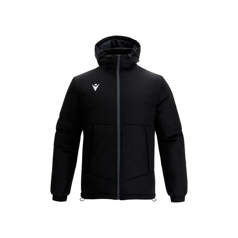 ANORAK CURT MACRON ANDES ENCOIXINAT AMB CAPUTXA COLOR NEGRE
