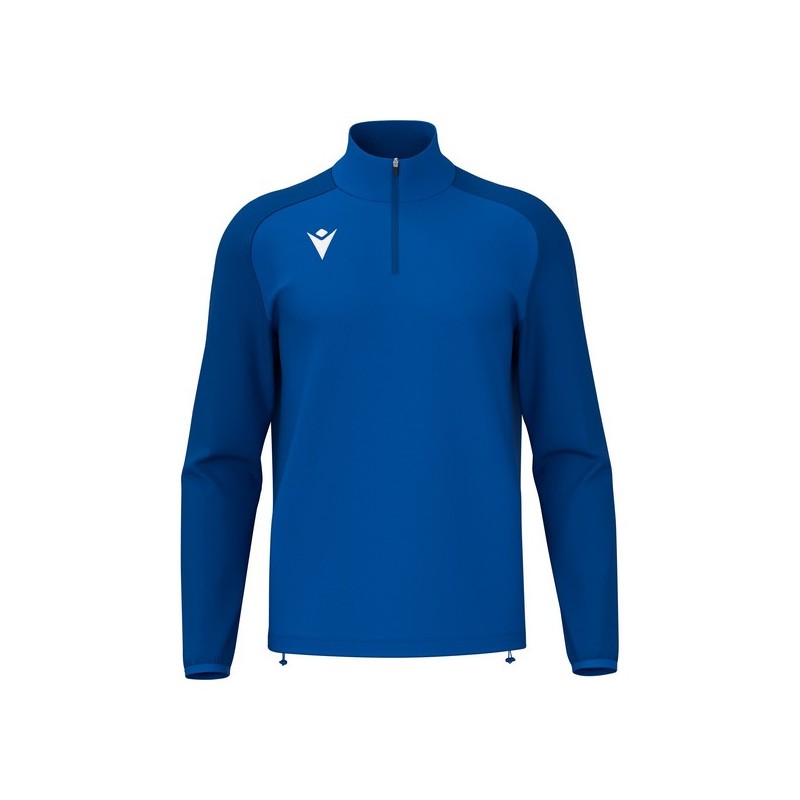 SUDADERA MACRON ISEN MEDIA CREMALLERA COLOR AZUL REAL