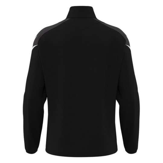SUDADERA MEDIA CREMALLERA MACRON HOLLOW COLOR NEGRO Y BLANCO