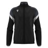 CHAQUETA DE CHANDALL MACRON CON CREMALLERA ODIN COLOR NEGRO