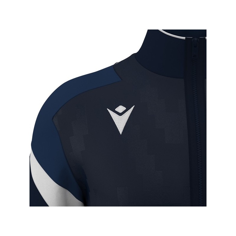 CHAQUETA DE CHANDALL MACRON CON CREMALLERA ODIN COLOR NEGRO